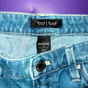 White House Black Market Girlfriend Denim Shorts, Size 4